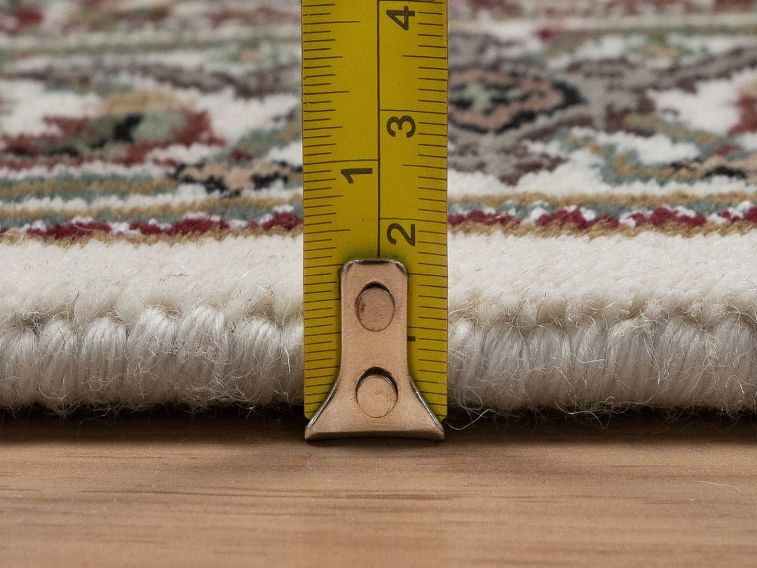 2'8" x 8'4" New Hand Knotted Ivory Wool Runner Oriental Rug - MOA10292669
