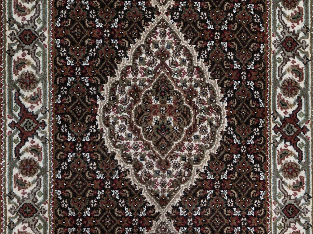 2'8" x 12'10" New Hand Knotted Black Wool Runner Oriental Rug - MOA10292675