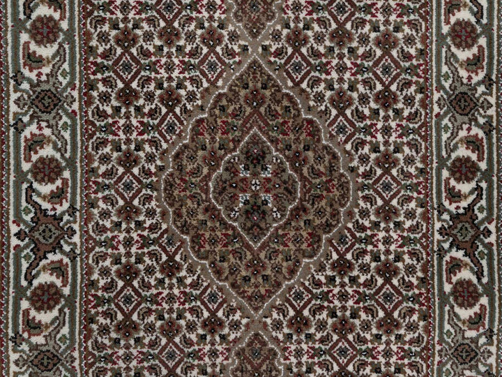 2'9" x 20'6" New Hand Knotted Ivory Wool Runner Oriental Rug - MOA10292676