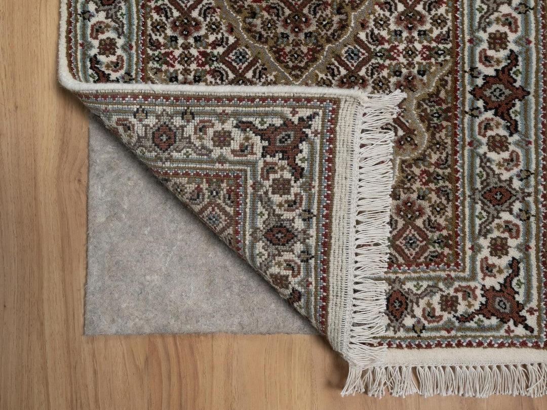1'11" x 3'1" New Hand Knotted Ivory Wool Rectangle Oriental Rug - MOA10292680