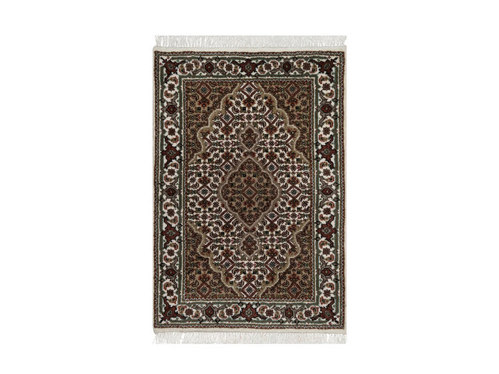 2'1" x 3'1" New Hand Knotted Ivory Wool Rectangle Oriental Rug - MOA10292682