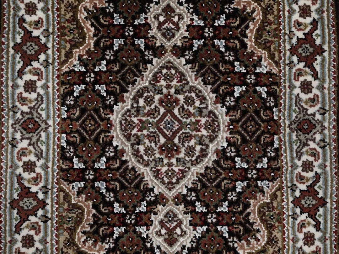 1'11" x 2'11" New Hand Knotted Black Wool Rectangle Oriental Rug - MOA10292683