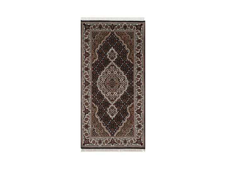2'5" x 4'10" New Hand Knotted Black Wool Rectangle Oriental Rug - MOA10292689