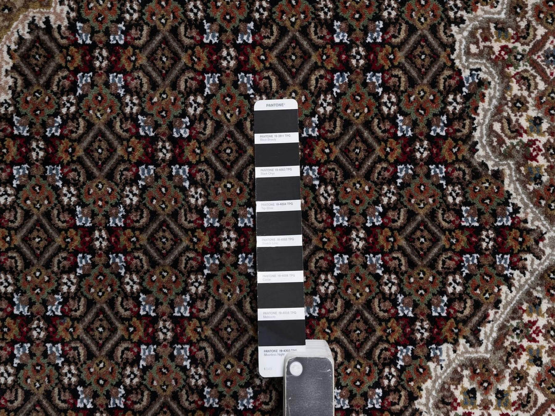 7'10" x 10'0" New Hand Knotted Black Wool Rectangle Oriental Rug - MOA10292701