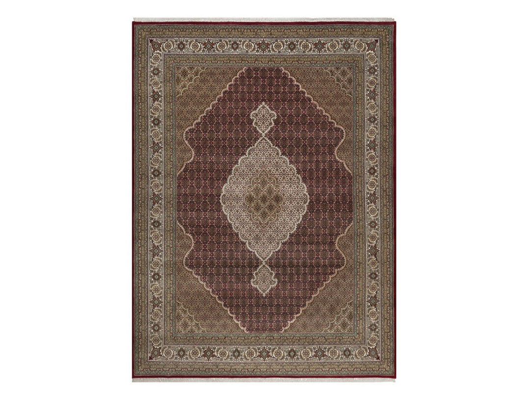 8'11" x 12'2" New Hand Knotted Red Wool Rectangle Oriental Rug - MOA10292704