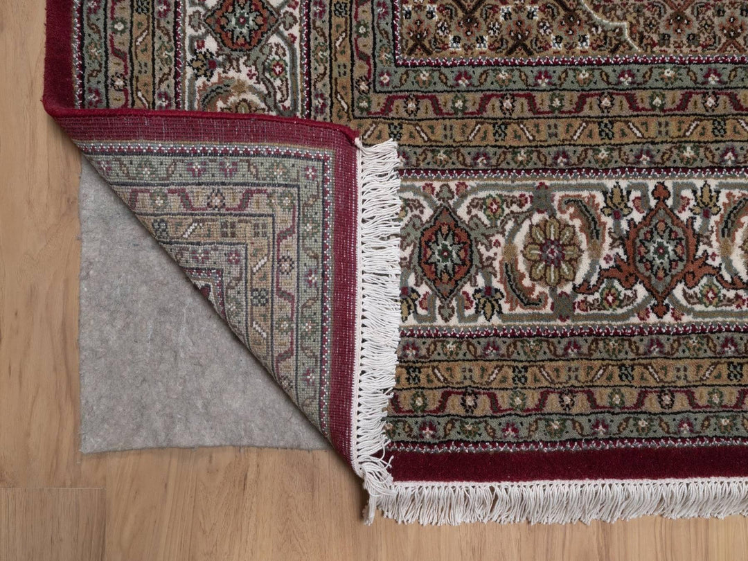 8'11" x 12'2" New Hand Knotted Red Wool Rectangle Oriental Rug - MOA10292704