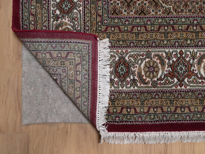 8'11" x 12'2" New Hand Knotted Red Wool Rectangle Oriental Rug - MOA10292704