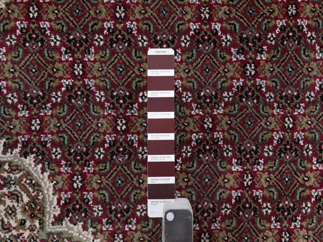 8'11" x 12'2" New Hand Knotted Red Wool Rectangle Oriental Rug - MOA10292704