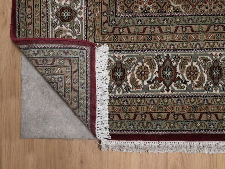 7'10" x 10'3" New Hand Knotted Red Wool Rectangle Oriental Rug - MOA10292708