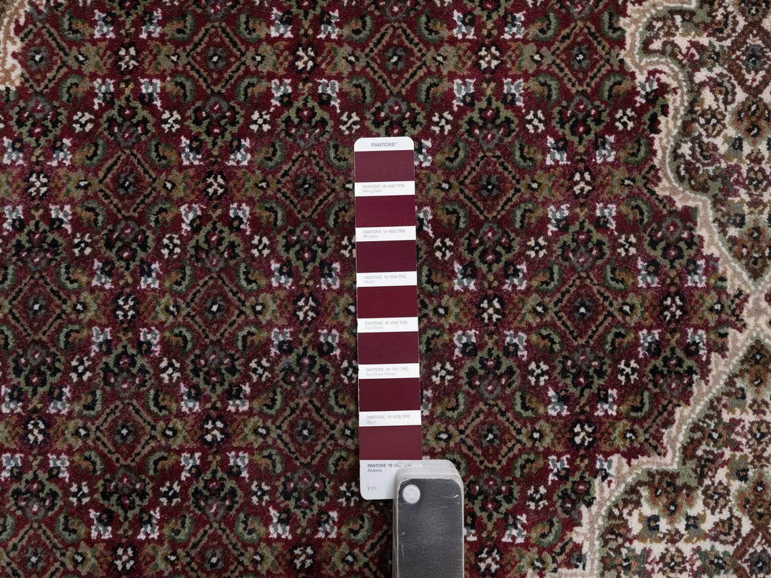 7'10" x 10'3" New Hand Knotted Red Wool Rectangle Oriental Rug - MOA10292708