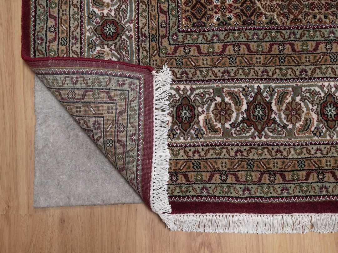 7'11" x 10'2" New Hand Knotted Red Wool Rectangle Oriental Rug - MOA10292709