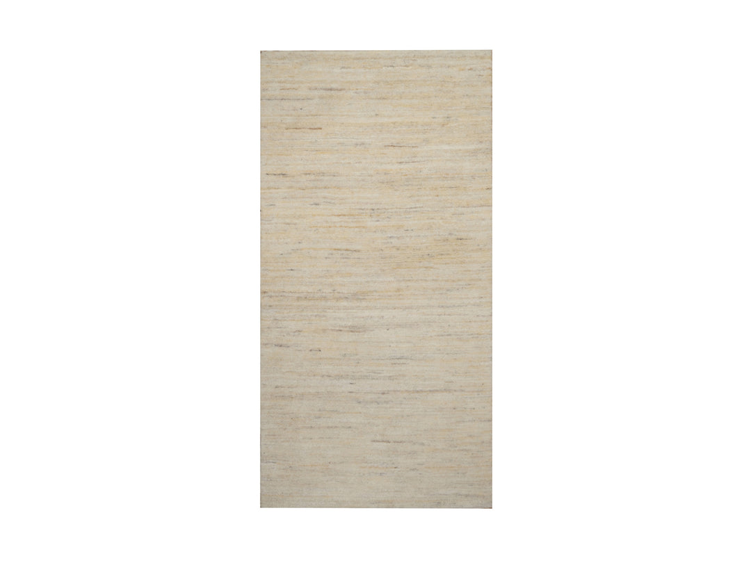 2'3" x 4'5" New Hand Knotted Ivory Wool Rectangle Oriental Rug - MOA10292722