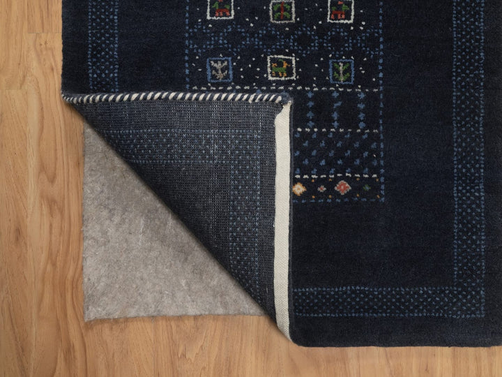2'3" x 4'4" New Hand Knotted Blue Wool Rectangle Oriental Rug - MOA10292728