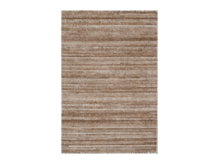 2'0" x 3'0" New Hand Loomed Brown Polyester Rectangle Oriental Rug - MOA10292736