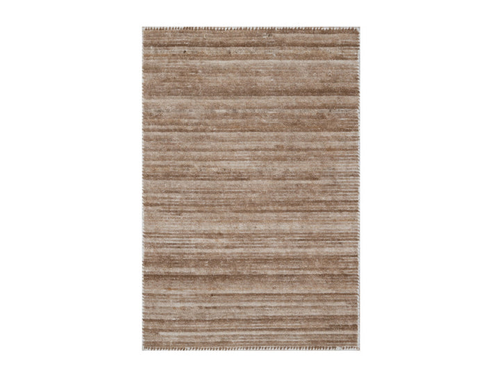 2'0" x 3'0" New Hand Loomed Brown Polyester Rectangle Oriental Rug - MOA10292737