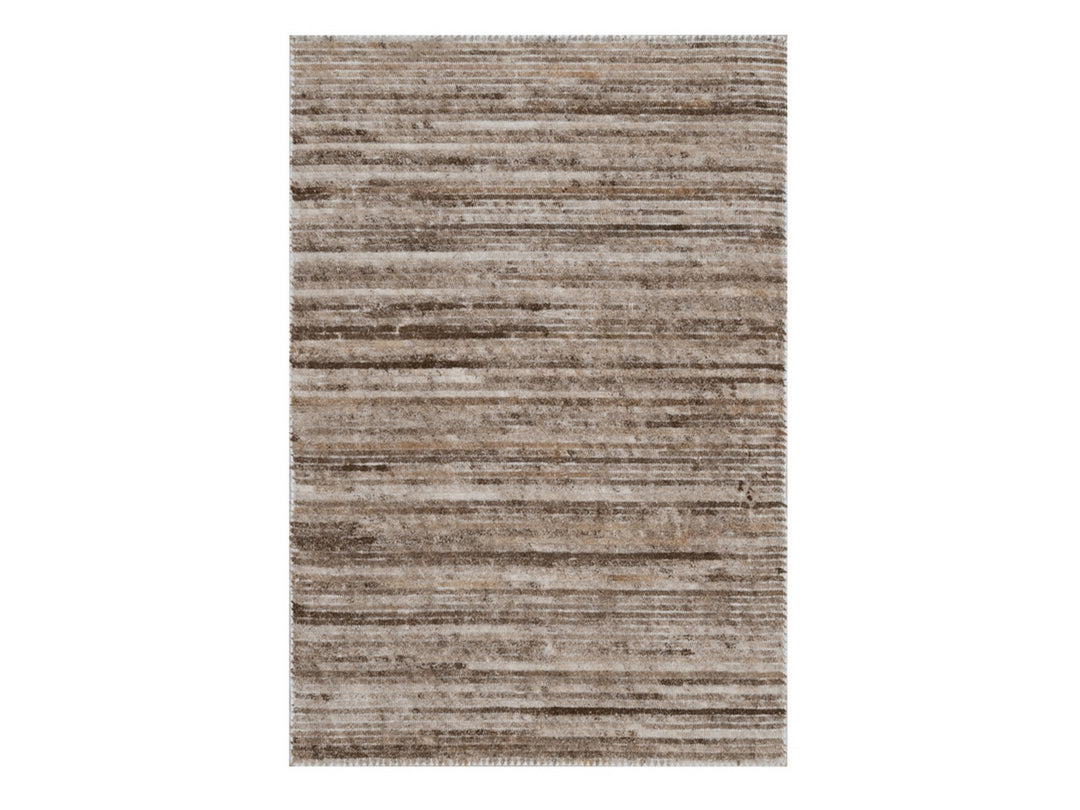 2'0" x 3'0" New Hand Loomed Brown Polyester Rectangle Oriental Rug - MOA10292738