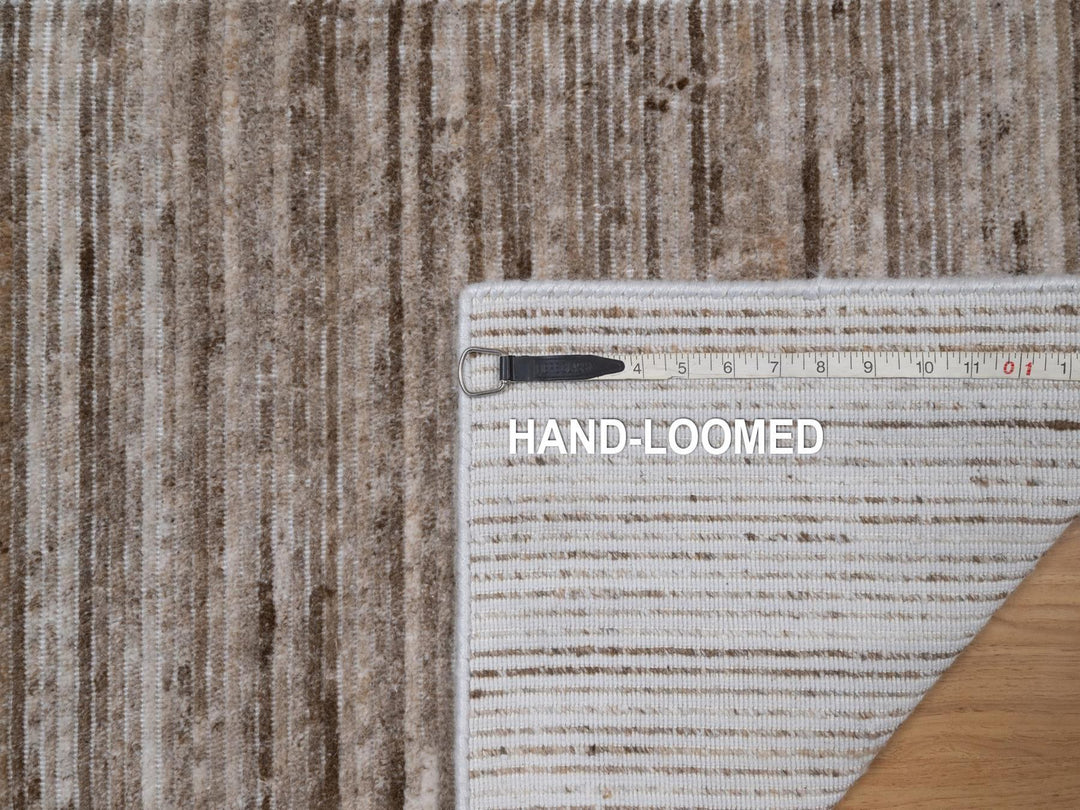 2'0" x 3'0" New Hand Loomed Brown Polyester Rectangle Oriental Rug - MOA10292739