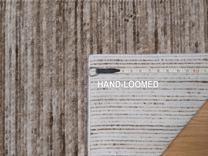 2'0" x 3'0" New Hand Loomed Brown Polyester Rectangle Oriental Rug - MOA10292739