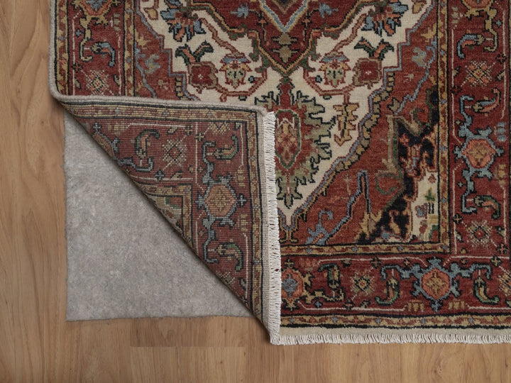 2'6" x 8'0" New Hand Knotted Ivory Wool Runner Oriental Rug - MOA10292767