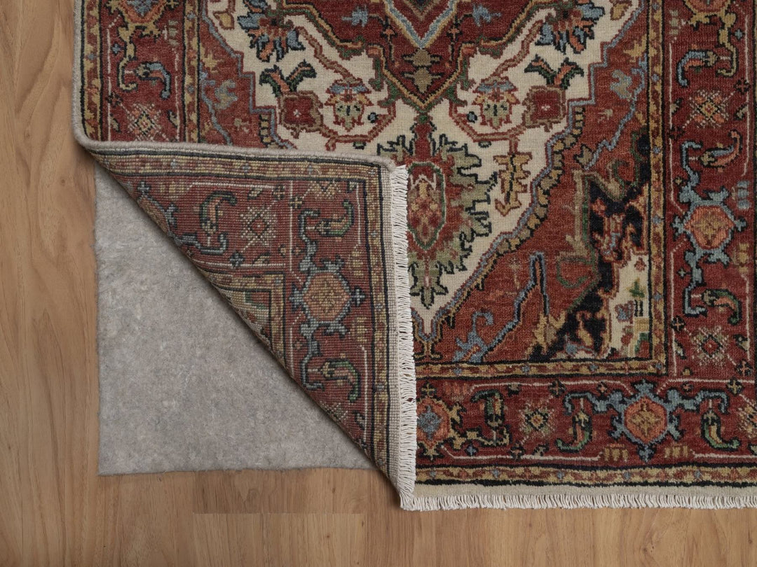 2'6" x 8'0" New Hand Knotted Ivory Wool Runner Oriental Rug - MOA10292768