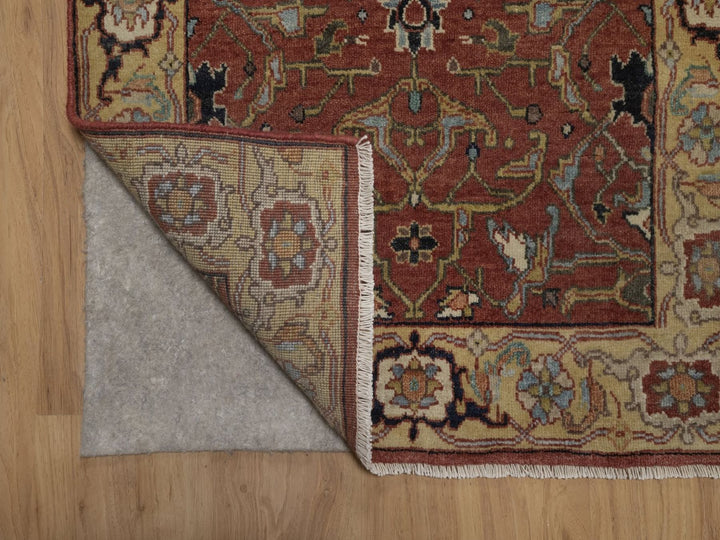 2'5" x 7'11" New Hand Knotted Red Wool Runner Oriental Rug - MOA10292769