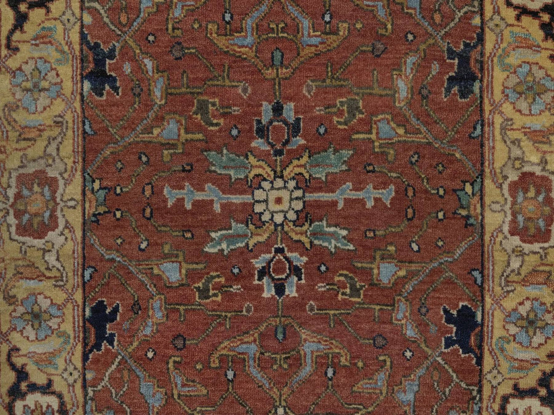 2'5" x 7'11" New Hand Knotted Red Wool Runner Oriental Rug - MOA10292769