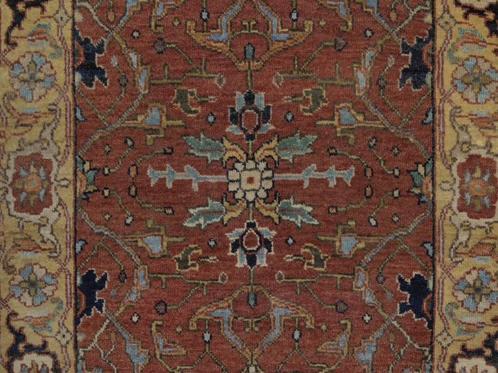 2'5" x 7'11" New Hand Knotted Red Wool Runner Oriental Rug - MOA10292769