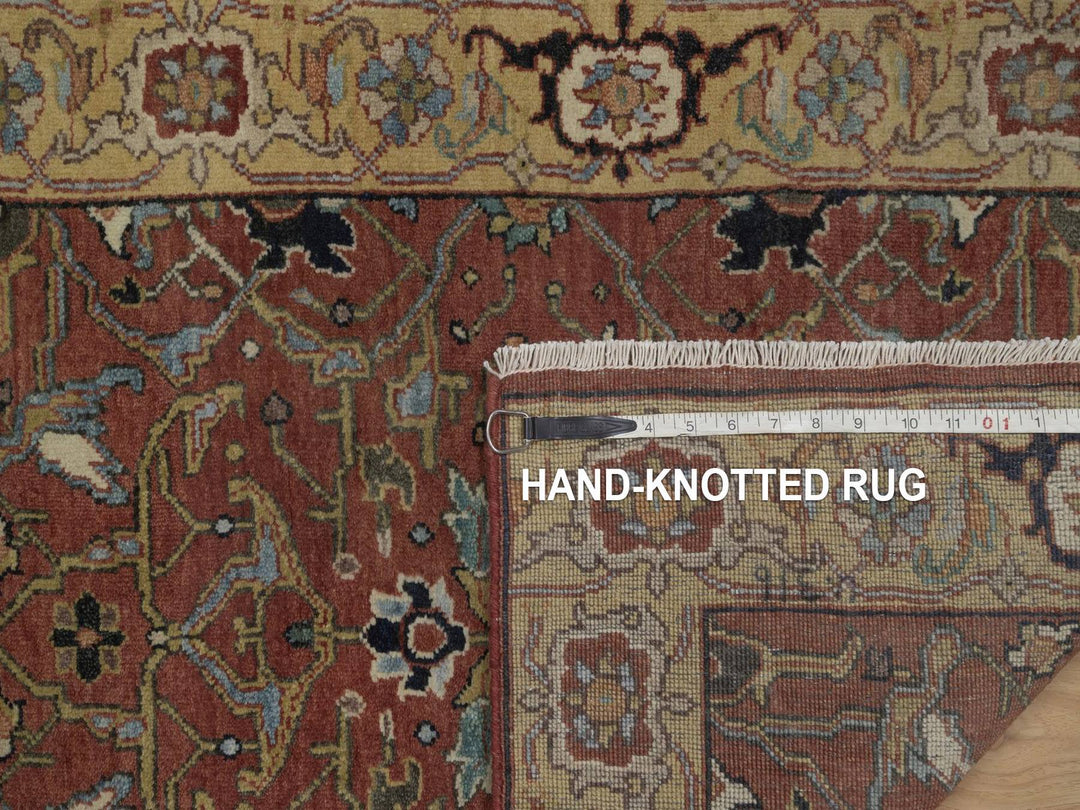 2'5" x 7'11" New Hand Knotted Red Wool Runner Oriental Rug - MOA10292769