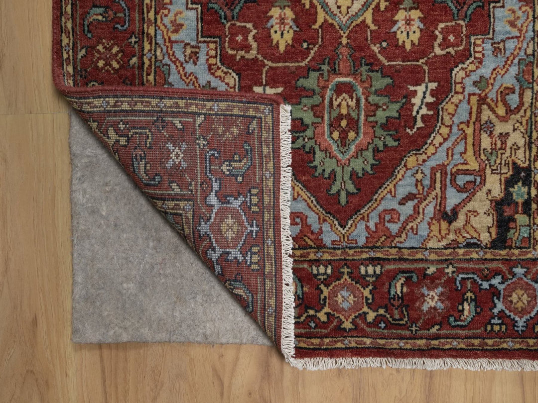 2'6" x 6'3" New Hand Knotted Red Wool Runner Oriental Rug - MOA10292770