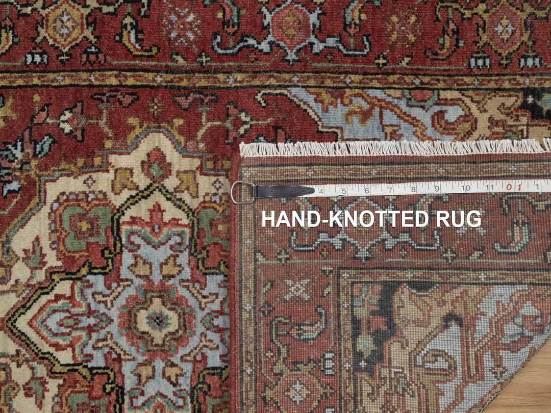 2'6" x 6'3" New Hand Knotted Red Wool Runner Oriental Rug - MOA10292770
