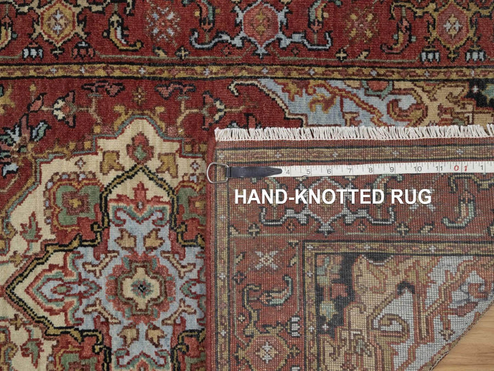 2'6" x 6'3" New Hand Knotted Red Wool Runner Oriental Rug - MOA10292770