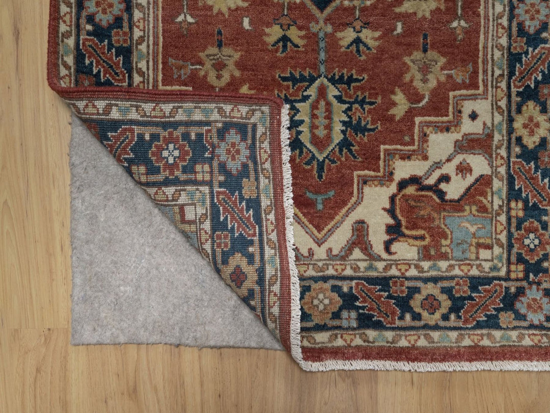 2'7" x 14'0" New Hand Knotted Red Wool Runner Oriental Rug - MOA10292774
