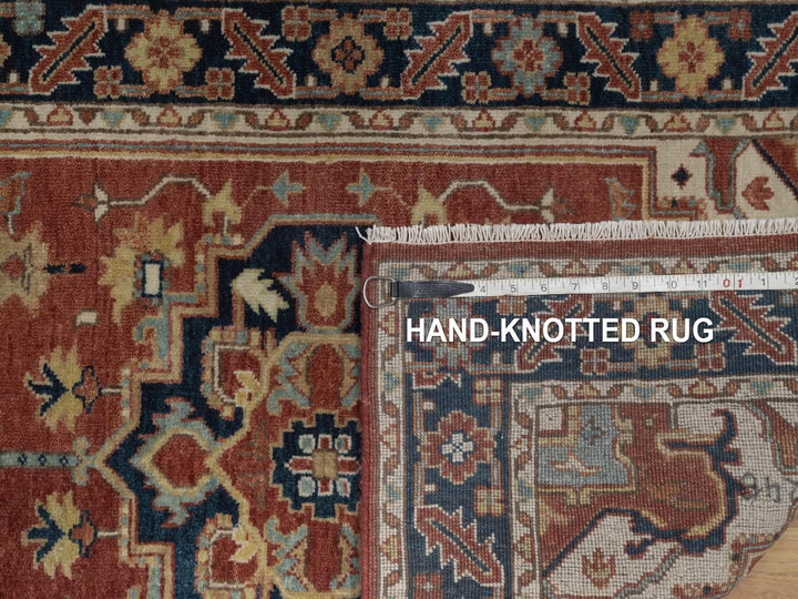 2'7" x 14'0" New Hand Knotted Red Wool Runner Oriental Rug - MOA10292774