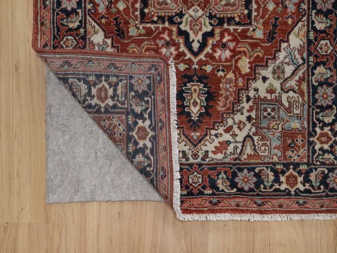 2'8" x 13'10" New Hand Knotted Red Wool Runner Oriental Rug - MOA10292775