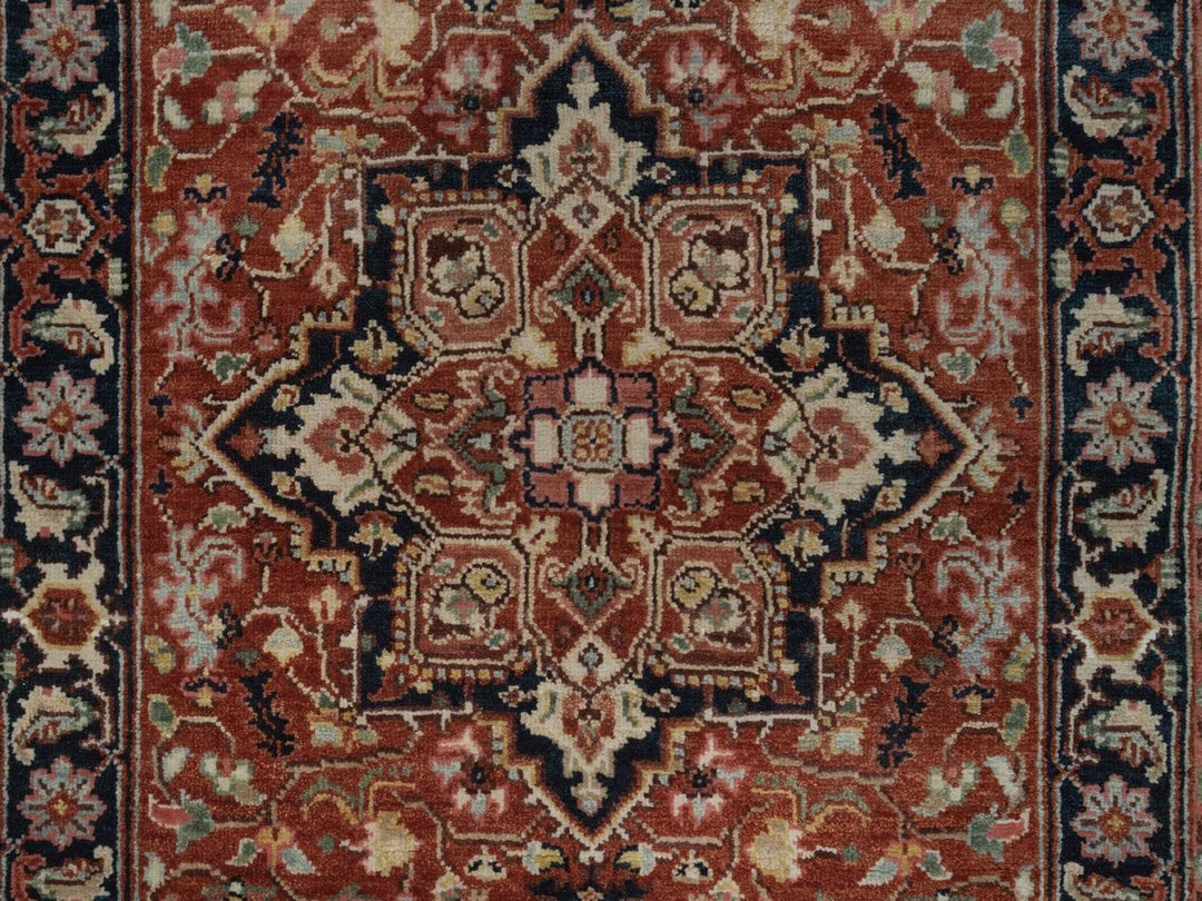 2'8" x 13'10" New Hand Knotted Red Wool Runner Oriental Rug - MOA10292775