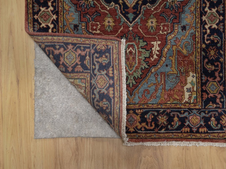 2'6" x 10'2" New Hand Knotted Red Wool Runner Oriental Rug - MOA10292776