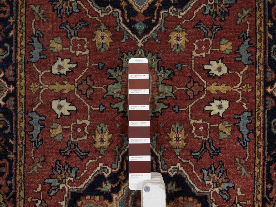2'6" x 10'2" New Hand Knotted Red Wool Runner Oriental Rug - MOA10292776