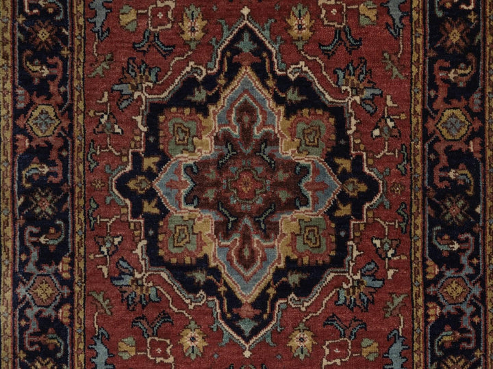 2'6" x 10'2" New Hand Knotted Red Wool Runner Oriental Rug - MOA10292776