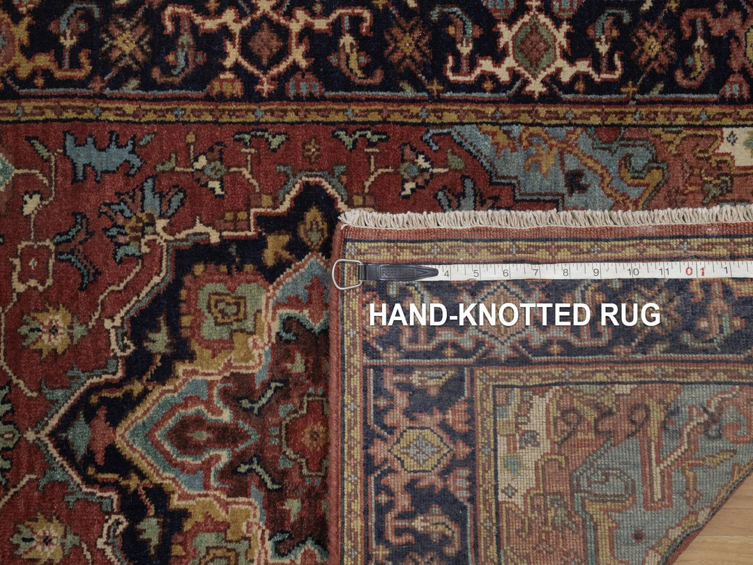2'6" x 10'2" New Hand Knotted Red Wool Runner Oriental Rug - MOA10292776