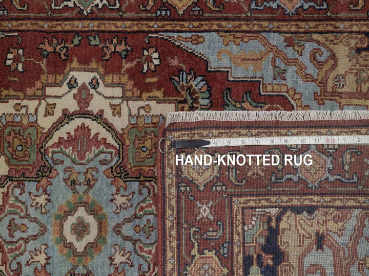 3'1" x 5'1" New Hand Knotted Red Wool Rectangle Oriental Rug - MOA10292777
