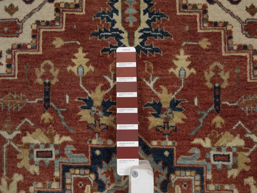 3'1" x 5'2" New Hand Knotted Red Wool Rectangle Oriental Rug - MOA10292778