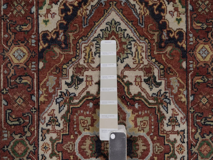 2'1" x 3'1" New Hand Knotted Ivory Wool Rectangle Oriental Rug - MOA10292788