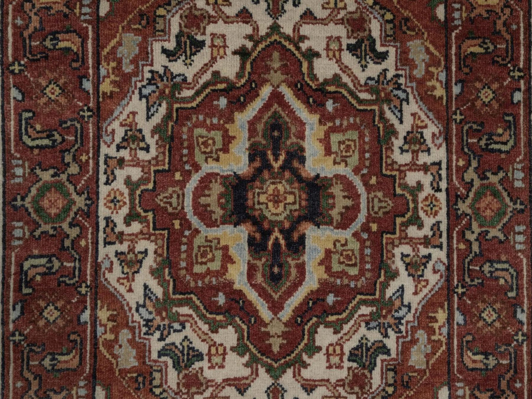 2'1" x 3'1" New Hand Knotted Ivory Wool Rectangle Oriental Rug - MOA10292788