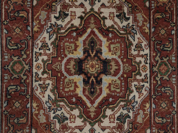 2'1" x 3'1" New Hand Knotted Ivory Wool Rectangle Oriental Rug - MOA10292788
