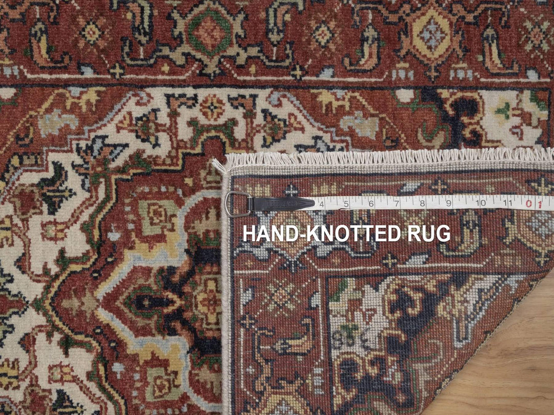 2'1" x 3'1" New Hand Knotted Ivory Wool Rectangle Oriental Rug - MOA10292788
