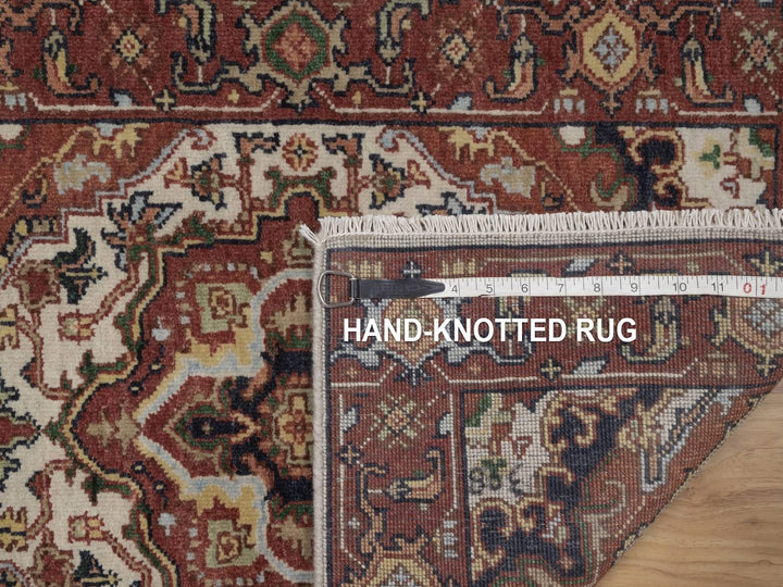 2'1" x 3'1" New Hand Knotted Ivory Wool Rectangle Oriental Rug - MOA10292788