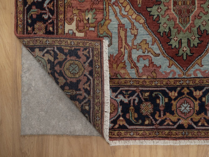 4'1" x 6'1" New Hand Knotted Red Wool Rectangle Oriental Rug - MOA10292796