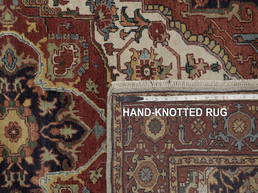 3'11" x 6'0" New Hand Knotted Ivory Wool Rectangle Oriental Rug - MOA10292797
