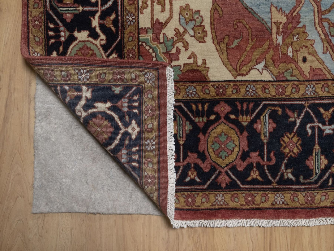 7'10" x 16'0" New Hand Knotted Red Wool Rectangle Oriental Rug - MOA10292799