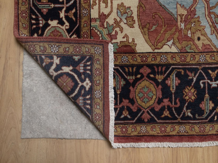 7'10" x 16'0" New Hand Knotted Red Wool Rectangle Oriental Rug - MOA10292799